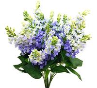 Guagb Fleurs artificielles en Soie et Plastique pour la Maison, l'intérieur et l'extérieur, Le Jardin, la Table de Mariage, la décoration de Vase, Fleur de muflier, 3 Bouquets (Lilas)