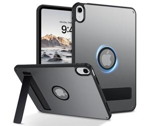 GUAGUA Étui pour iPad (A16) 11e génération 2025 (11''), iPad 10e génération 2022 (10,9''), compatible avec MagSafe, avec support, magnétique mat, translucide, anti-chocs, noir