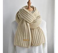 guaizhou Écharpe chaude pour l'automne et l'hiver - Unisexe - Couleur pure - Pour l'hiver - Laine chaude - Écharpe, châle et écharpe