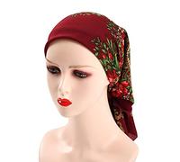 guaizhou Foulard carré russe ukrainien, foulard hijab musulman, turban en tissu, écharpes traditionnelles 80x80cm