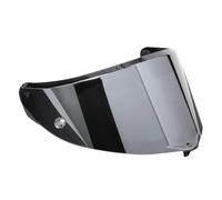 Guajiro - Visière Race 3 | Compatible avec AGV Pista GP RR - Corsa R - Veloce S | Protection UV, Anti-buée et Anti-Rayures | Compatible avec Pinlock et Tear Off | PC. de Haute Qualité (Argent)