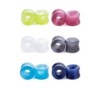 Gualiy 12 Pièce Écarteur d Oreilles, Plug d'Oreille Tunnel 10mm Pierre Creuse, Colorful