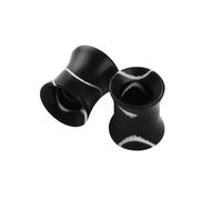 Gualiy 2 Pièce Ecarteur Oreilles 8mm Acrylique, Plug Tunnel Oreille Tambour Creuse, Noir