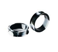 Gualiy 2 Pièce Piercing Oreille Ecarteur, Tunnel Oreille Femme 22mm Silicone Double Bord Multicolore, Noir Blanc