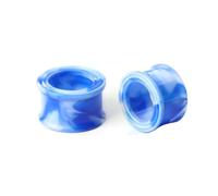 Gualiy 2 Pièce Piercing Oreille Ecarteur, Tunnel Plug Oreille 6mm Acrylique Ronde Creuse, Bleu