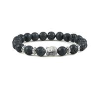 Gualiy Bracelet Homme Perles, Bracelet Turquoise Rouge 8mm avec Tête de Bouddha Bracelets Pierre Femme Elastique 18CM