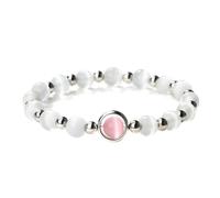 Gualiy Bracelets de Pierres, Bracelet en Pierre Œil de Chat 8mmElastique Bracelets pour Hommes Femmes