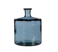 Guan bouteille verre bleu - h26xd21cm