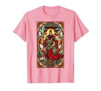 Guan YU Guerrier Chinois Taoïsme Mythologie T-Shirt, Homme, Rose, M