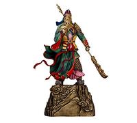 Guan YU Handmade Brass Guan Gong Statue Kwan Kung Kuan Gong Statue - God of Fortune - God of Wealth - Best Chinese Feng Shui Gifts 26 inches