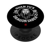 Guan Yu Kung Fu Dragon Sabre PopSockets PopGrip Adhésif