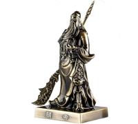 Guan Yu Statue Figure - Sculpture chinoise Feng Shui Dieu de la Fortune pour salon, bureau à domicile, voiture - Décoration cadeaux