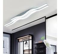 Guang Shuo Plafonnier moderne avec télécommande, luminaire LED moderne à intensité variable pour salle à manger, îlot de cuisine, couloir, 4 lumières