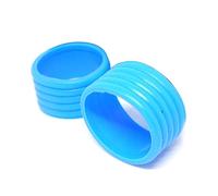 Guangcailun 2 Pièces Poignée De Raquette De Tennis Poignée Anneau Élastique Surgrip Fix Kit Anti-Slip Grip Tape Protector Wraps Sports Universels, Bleu