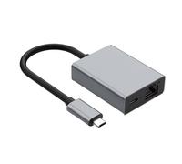 Guangcailun Adaptateur Ethernet Gigabit avec Port de Chargement, Adaptateur USB vers Ethernet pour Ordinateur Portable, Toujours branché et prêt pour Les réunions, boîtier en Alliage d'aluminium pour