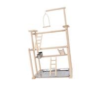 Guangcailun Aire de Jeux pour Oiseaux combinant Un Support d'activités Complet encourageant Les Oiseaux à Jouer, s'entraîner et se divertir sans Effort Chaque Jour. Perchoir et