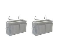 Guangcailun Balle de rangement de chevet pour lits bébé, avec sangles et biberon, adaptée Pour aux lits d'hôpital, Pour aux d'étudiant et de bébé, Blanc