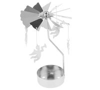 Guangcailun Bougeoir à thé Celestial Light pour une douce lueur, bougeoir rotatif en métal pour dîner, fête, bar, etc, Angle, 4.4 x 13 cm