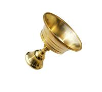 Guangcailun Bougeoir en laiton pour lampe à ghee, décoration religieuse pour la maison, pour la pratique du bouddhisme. Matériau du support de lampe à ghee : cuivre. Bon, StyleC