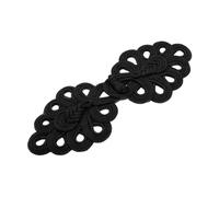 Guangcailun Bouton de couture à nœud chinois en forme de grenouille, accessoire charmant pour vos projets de couture, costumes et vêtements de Pour tous les jours, Noir, 22 x 7.5 cm