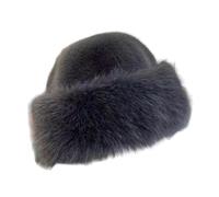 Guangcailun Chapeau de pêcheur, bob d'hiver en fausse fourrure alliant fonctionnalité et style tendance pour les voyages d'hiver. Chapeau cosaque russe en fausse fourrure pour, Gris foncé, pour 60CM