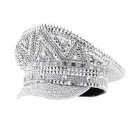 Guangcailun Chapeau Haut-de-Forme Steampunk Burning Man à Paillettes Ajustables, idéal pour Les séances Photo, Les fêtes et Les Spectacles. Un Cadeau Parfait pour Les Mariages et