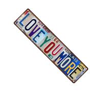 Guangcailun Charmante décoration murale rétro avec panneau « Au revoir » et panneau « Love Bye ». Décoration fantaisiste pour l'intérieur et l'extérieur. Un cadeau, (30.5 x 11.4 cm)