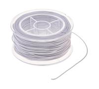 Guangcailun Cordon élastique blanc pour la création de bijoux et de bijoux en perles. Indispensable pour la confection magnifiques bracelets et colliers. Cordon extensible pour