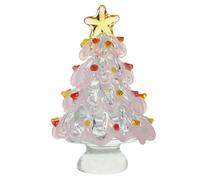 Guangcailun Ensemble de mini-arbres, décor en cristal massif, texture délicate et transparente, facile à nettoyer, parfait pour les maisons de poupées DIY, Poudre jade