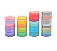 Guangcailun Ensemble de rubans adhésifs décoratifs Washi Tape Pour aux couleurs vives et éclatantes, avec motifs floraux, pour loisirs créatifs, scrapbooking et projets personnels.