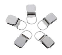 Guangcailun Ensemble pratique de 5 pinces à bretelles, comprenant des pinces à moufles en acier inoxydable et en métal, des bavoir pour la confection de jouets et supports pour accessoires.