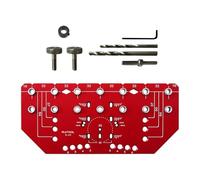 Guangcailun Gabarit de Pose Professionnel pour charnières et pour Axes d'étagère 2 en 1 : Un Outil Qui facilite et accélère Les installations grâce à sa précision. Alliage d'aluminium.