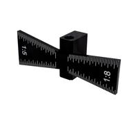 Guangcailun Gabarit de traçage à queue d'aronde avec échelle claire - Outil de précision durable pour le travail du bois, permettant un traçage précis des assemblages dans différentes essences bois.