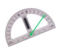 Guangcailun Grande règle géométrique pour l'enseignement des mathématiques, utilisable sur tableau blanc tableau noir, Clair, Rapporteur