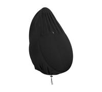 Guangcailun Housse de Chaise Suspendue imperméable Noire avec Fermeture éclair, Durable, Facile à Nettoyer et à, légère et Durable, Housse de Chaise œuf imperméable avec Cordon Serrage