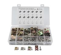 Guangcailun Kit Complet de 300 écrous et vis à Clip M4 et M3 pour réparations Automobiles. Comprend 300 écrous et vis à Clip, Dont 160 Assortis pour Automobiles et Motos (M3 et M4).