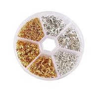 Guangcailun Kit de boucles pour la création de bijoux comprenant des anneaux décoratifs et un joli fermoir mousqueton. Idéal pour offrir et créer des bijoux