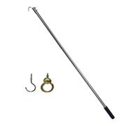 Guangcailun Kit de système de traction pour échelle de grenier avec barre de traction, en acier inoxydable, haute performance, accessoires et pièces, gain de place, cordon,