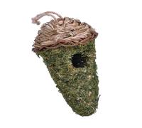 Guangcailun Magnifique nichoir Suspendu en Osier Vert tissé, Un Havre de Paix Confortable pour Les Amoureux des Oiseaux de Jardin. Décoration extérieure Attrayante. Nichoirs