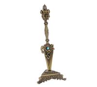 Guangcailun Magnifique Pilon en Laiton, Objet Artisanal Unique inspiré du Bouddhisme tibétain (Vajra). Ce Pilon Vajra est fabriqué en cuivre. Décoration Bouddhiste.