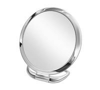 Guangcailun Miroir double face pliable, idéal pour les voyages et la maison. Face grossissante pratique pour le maquillage. Se range facilement dans une valise un bagage cabine.