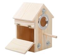 Guangcailun Nichoir en Bois à Ouverture latérale favorisant la Reproduction Naturelle des perroquets et des perruches. Peut également Servir de Refuge à Divers Petits Oiseaux la Recherche d'un abri.