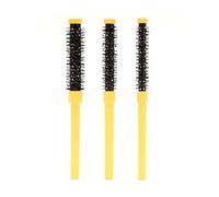 Guangcailun Peigne de coiffure moelleux, ensemble de trois peignes portables pour racines cheveux, mini peigne moelleux à la maison en famille (jaune), jaune