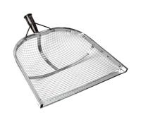 Guangcailun Pelle à Terre Durable, Pelle à Grains agricole, Tamis Efficace pour Le tamisage du Sol et des récoltes dans Les, Filet filtrant Robuste en Acier Inoxydable pour maïs, Argent, 4 mm