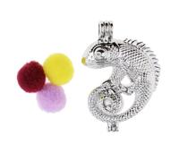 Guangcailun Pendentif cage médaillon creux, diffuseur de parfum d'huiles essentielles, perles magnifiques, bijou tendance, cadeau, fournitures pour la création de bijoux,