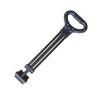 Guangcailun Poignée de Chariot de Camping Pratique en Acier au Carbone, Extension poignée Pliable pour Chariot Jardin, tapez+3