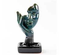Guangcailun Porte-encens Bouddha invitant au décor Turquoise conçu pour apaiser avec Un mécanisme de Nettoyage Simple Quemador De Incienso après Avoir brûlé