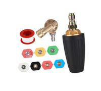 Guangcailun Raccord pour buse de Nettoyeur Haute Pression : élimination et Efficace des Taches. Buse à turbines au Design innovant en Forme de Lotus. Colonne d'eau puissante.