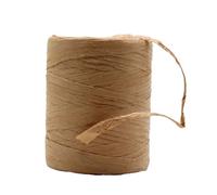 Guangcailun Ruban de Raphia Rubans naturels et vibrants pour l'artisanat décoratif Large Application Ruban de Papier Naturel en Fibres Fil de Raphia, Kaki