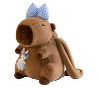 Guangcailun Sac à en Peluche Mignon Capybara pour Enfants garçons Filles Sac à en Peluche Multifonction Animal en Peluche Capybara Sac Cadeau, Type+2 30cm